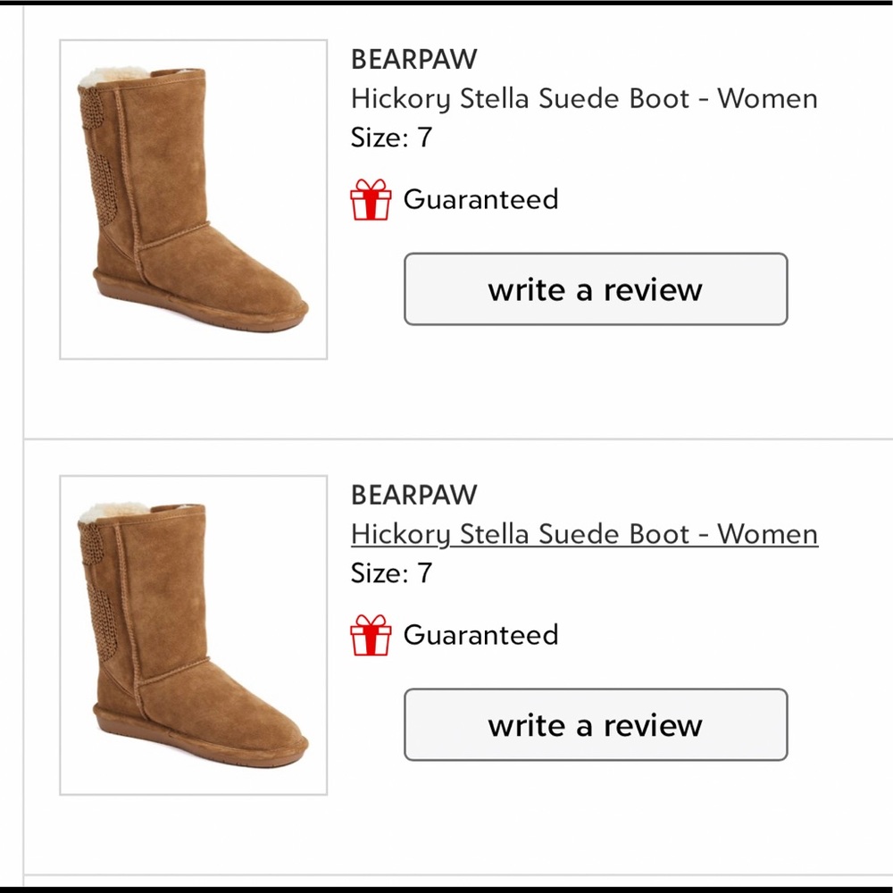 Brown women’s bear paw boots